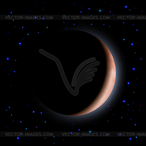 Night sky - stock vector clipart
