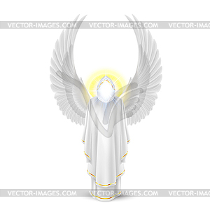 White angel - vector clipart