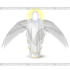 White angel - vector clip art