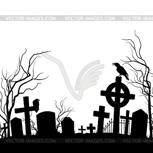 Cemetery - vector clipart