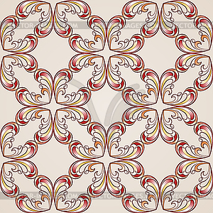 Ornate floral pattern - vector clipart / vector image