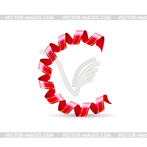 Festive alphabet - vector clipart