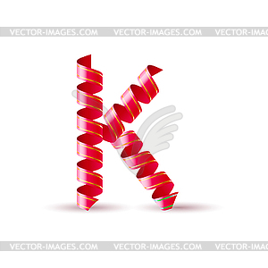 Festive alphabet - vector clip art