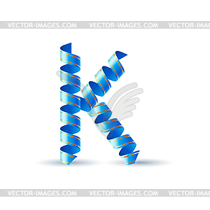 Festive alphabet - vector image