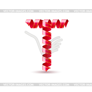 Festive alphabet - vector image