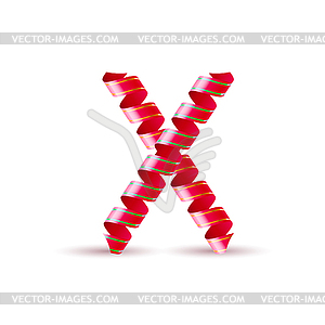 Праздничный алфавит - изображение в векторном виде