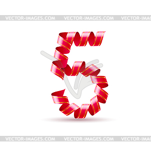 Festive numbers - vector clipart