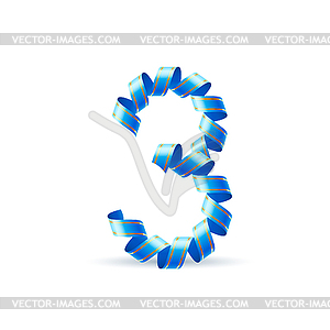 Festive numbers - vector image