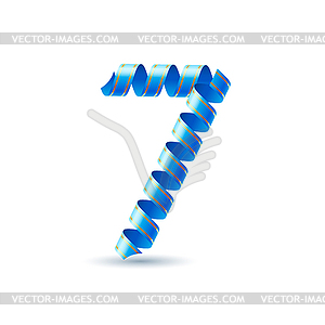 Festive numbers - vector clipart