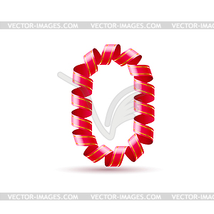 Festive numbers - vector clipart