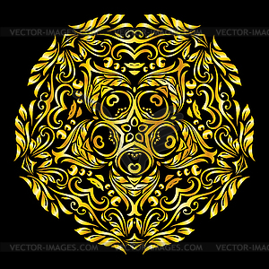 Pattern gold - vector clipart