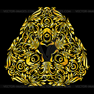 Pattern gold - vector clipart