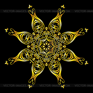 Pattern gold - vector clipart / vector image