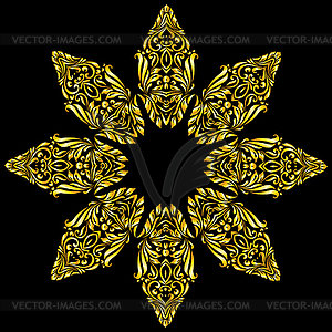 Pattern gold - color vector clipart