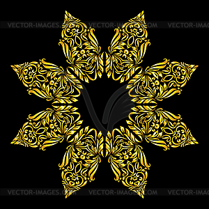 Pattern gold - vector image