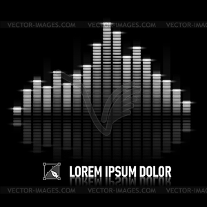 Pulse of music - vector image