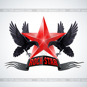 Rock star - vector clipart