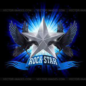 Rock star - vector image