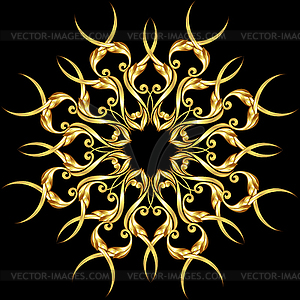 Golden element - vector image