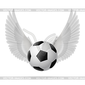 Flying ball - vector image