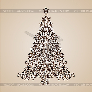 Christmas tree - vector clipart