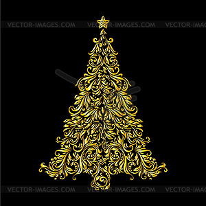 Christmas tree - vector clip art