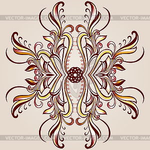 Flower pattern henna - vector clipart