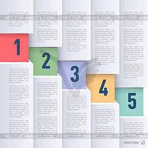 Paper style infographics - vector clipart / vector image