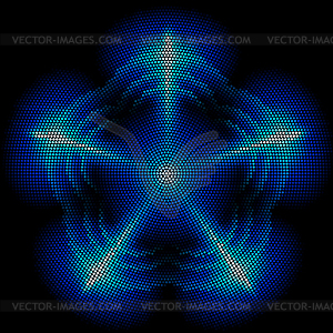 Dots digital form - vector clip art