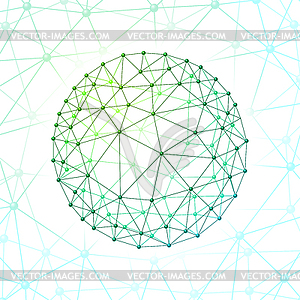 Sphere connected - vector clipart