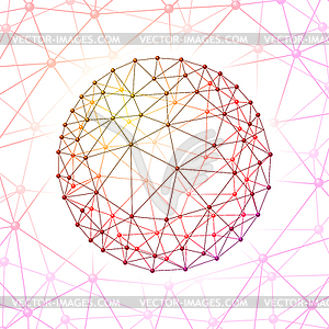 Sphere connected - vector clip art