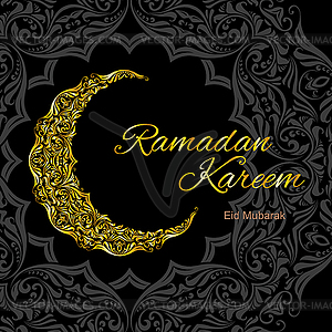 Ramadan Kareem greeting card - royalty-free vector image