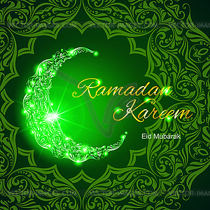 Ramadan Kareem greeting card - vector image