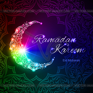 Ramadan Kareem greeting card - vector image