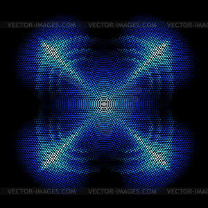 Dots digital form - vector image