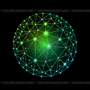 Sphere connected - vector image