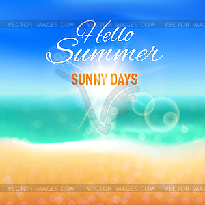 Summer background - vector image