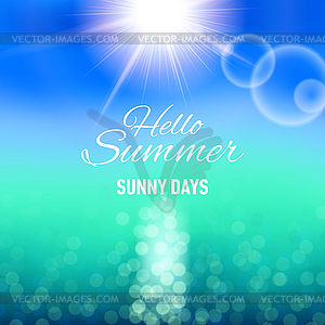 Sunny background - vector image