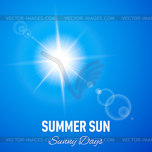 Sunny background - vector clipart