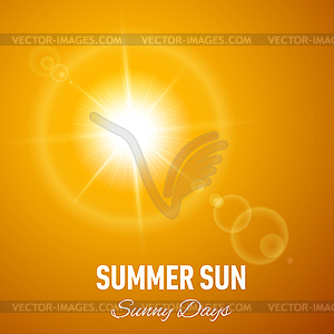 Sunny background - vector image