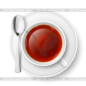 Tea drinking - vector image