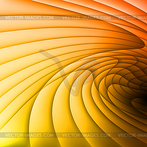 Orange and yellow waves - stock vector clipart