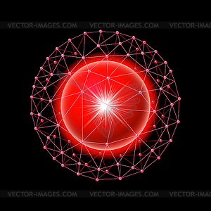 Сфера подключен - векторное изображение EPS