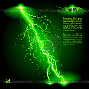 Oblique lightning line - vector image