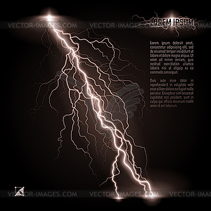 Oblique lightning line - vector clipart / vector image