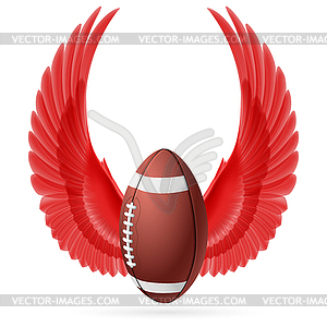 Flying ball - vector clip art