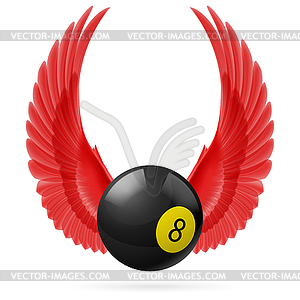 Wings inspiring - vector clip art