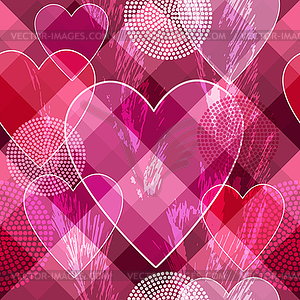 Seamless valentine pattern - vector clipart