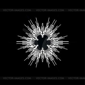 Ornate decorative snowflake - vector clipart