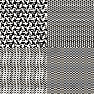 Set of seamless textures patterned - vector image